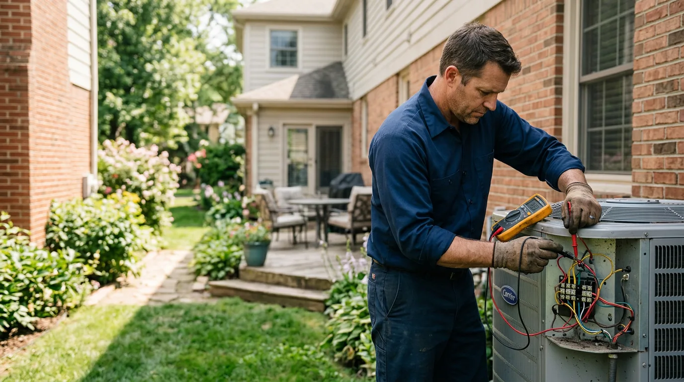 HVAC technician working near Many, LA